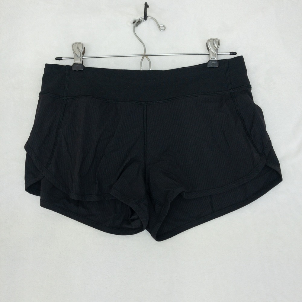 Ivivva Speedy Shorts Girls Size 14 Black Running Athletic Workout Activewear